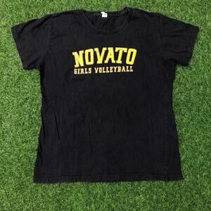 Women’s Black ‘Novato Girls Volleyball’ Graphic Tee